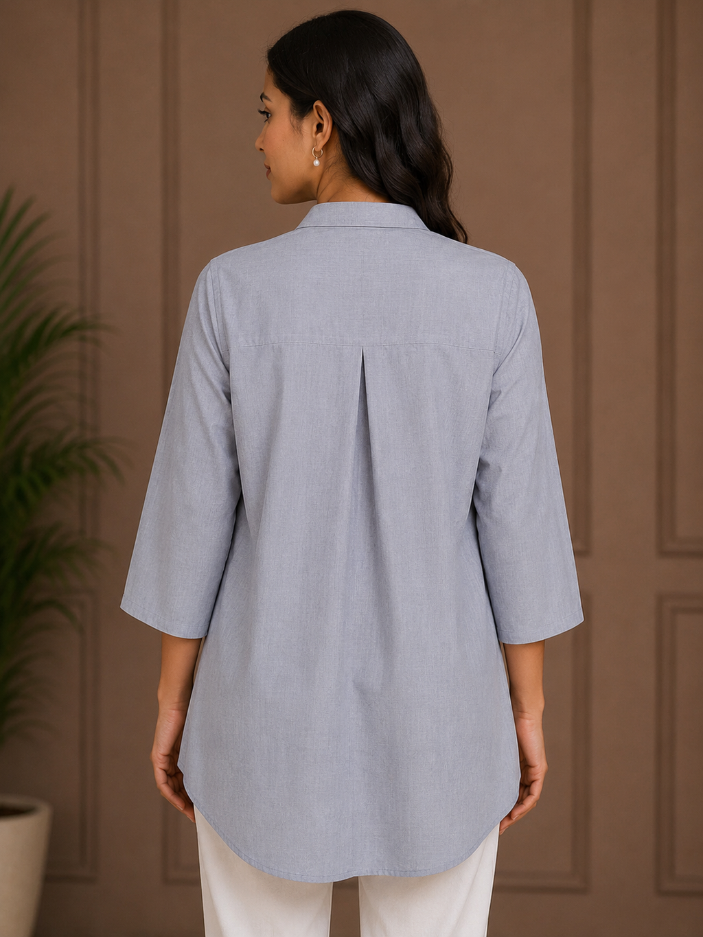 Square line shirt
