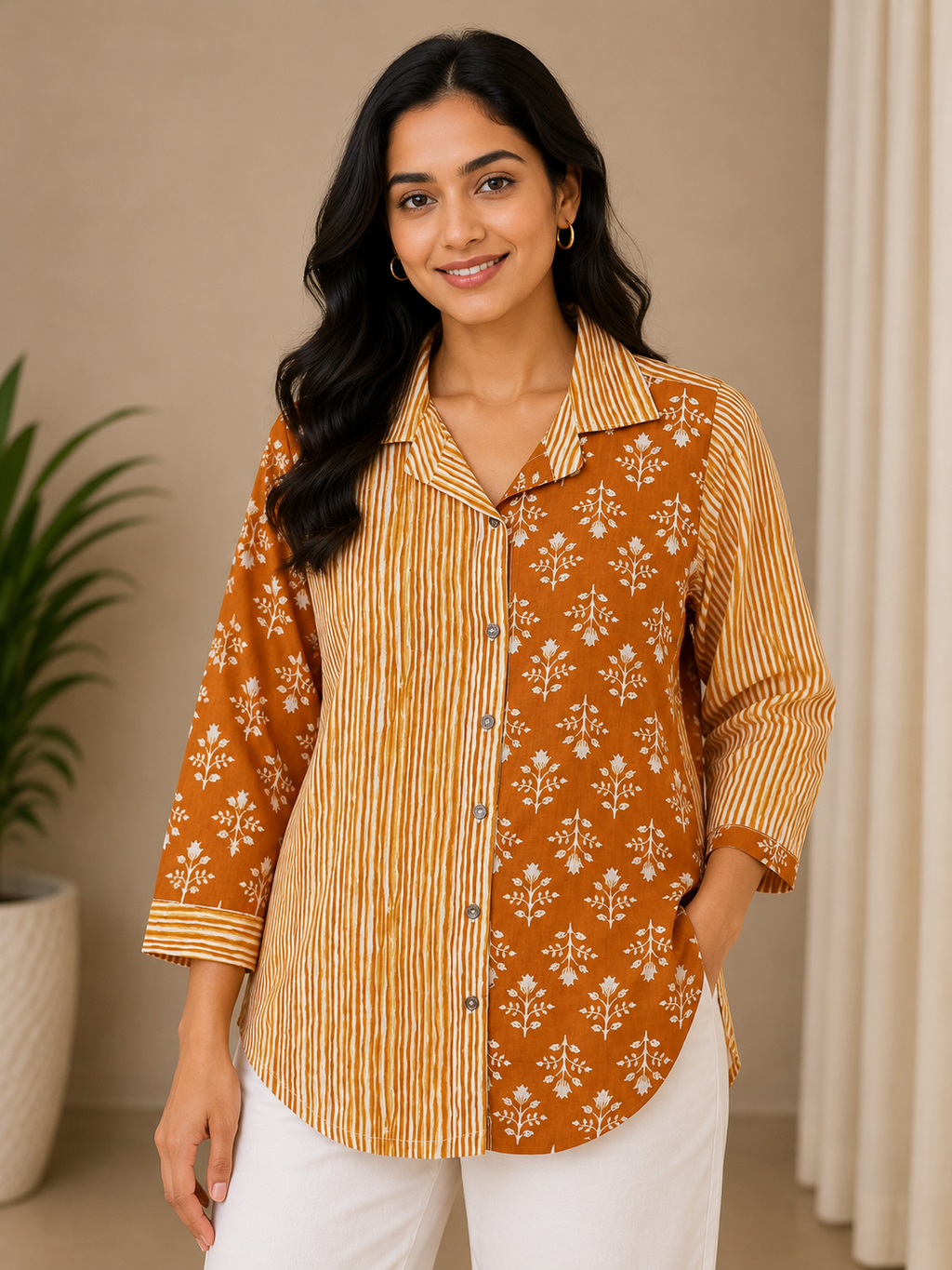 Dual look Jaipuri Shirt