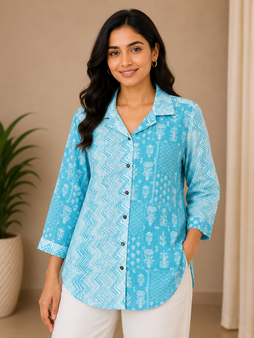 Dual look Jaipuri Shirt