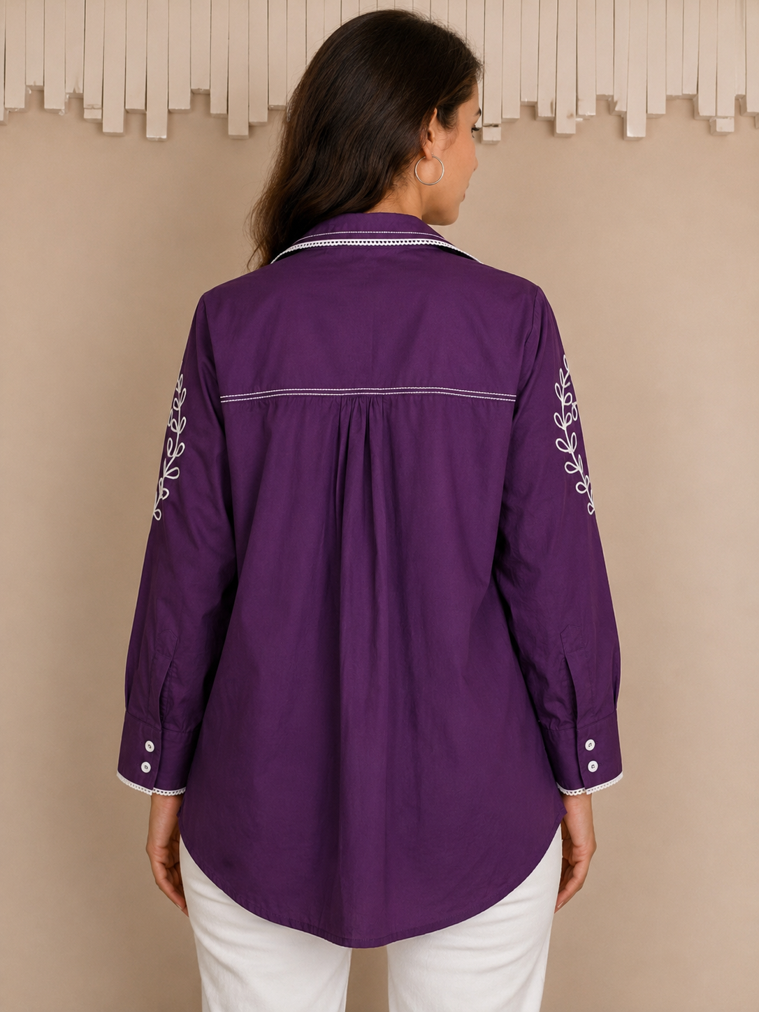 Formal embroidery shirt