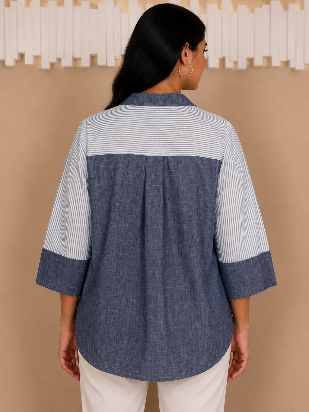 Patch double coloured Shirt