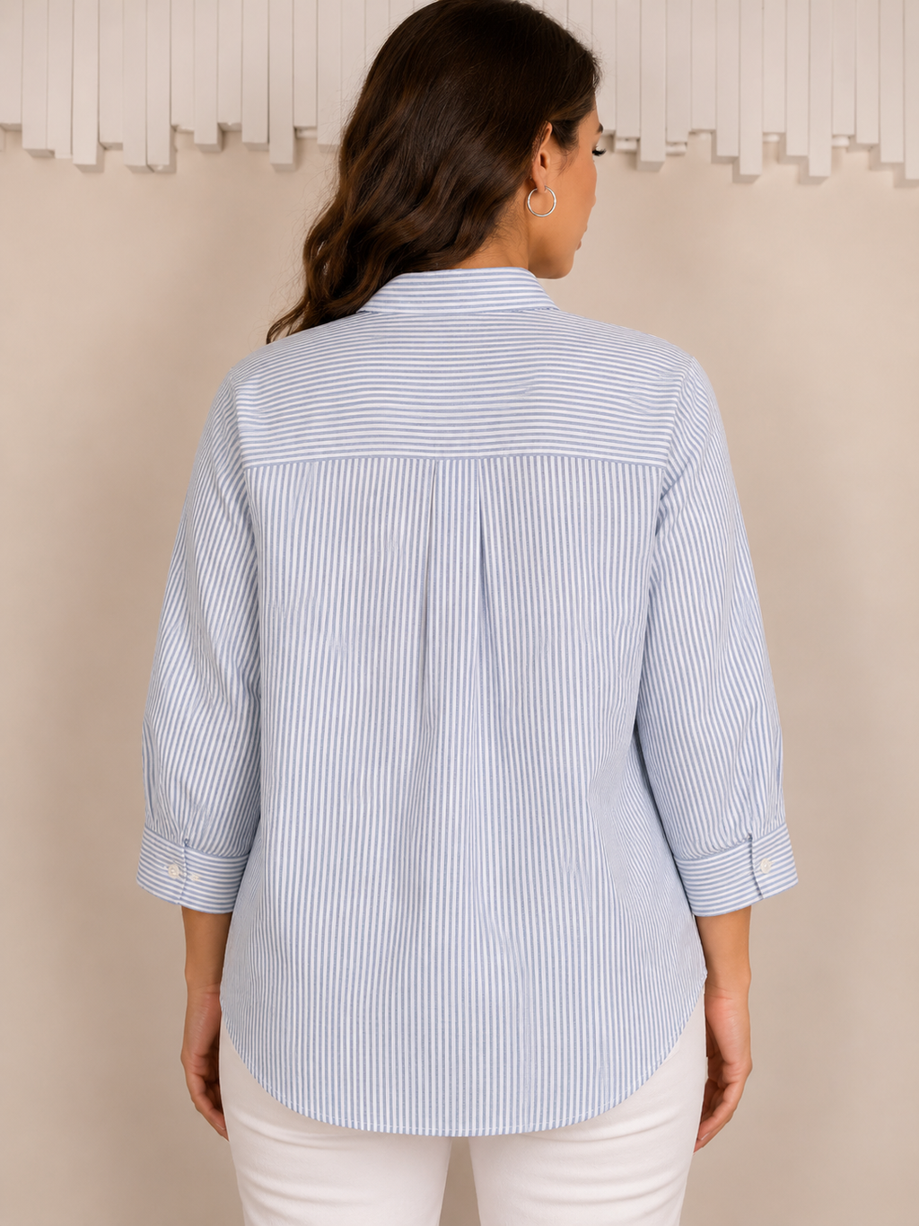 Embroidered sleeves shirt