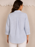 Embroidered sleeves shirt