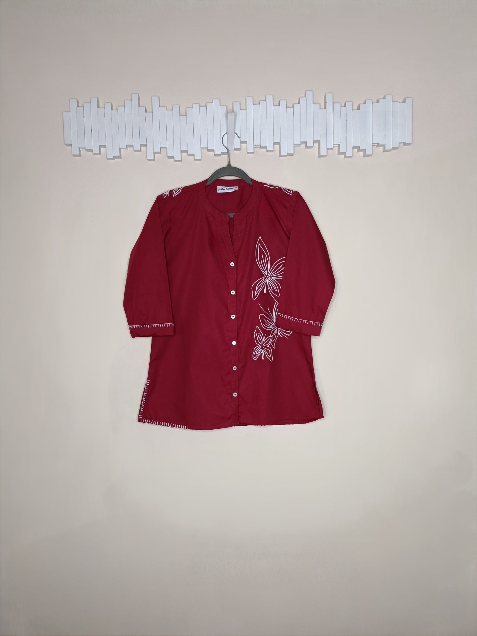 Butterfly Embroidery Shirt