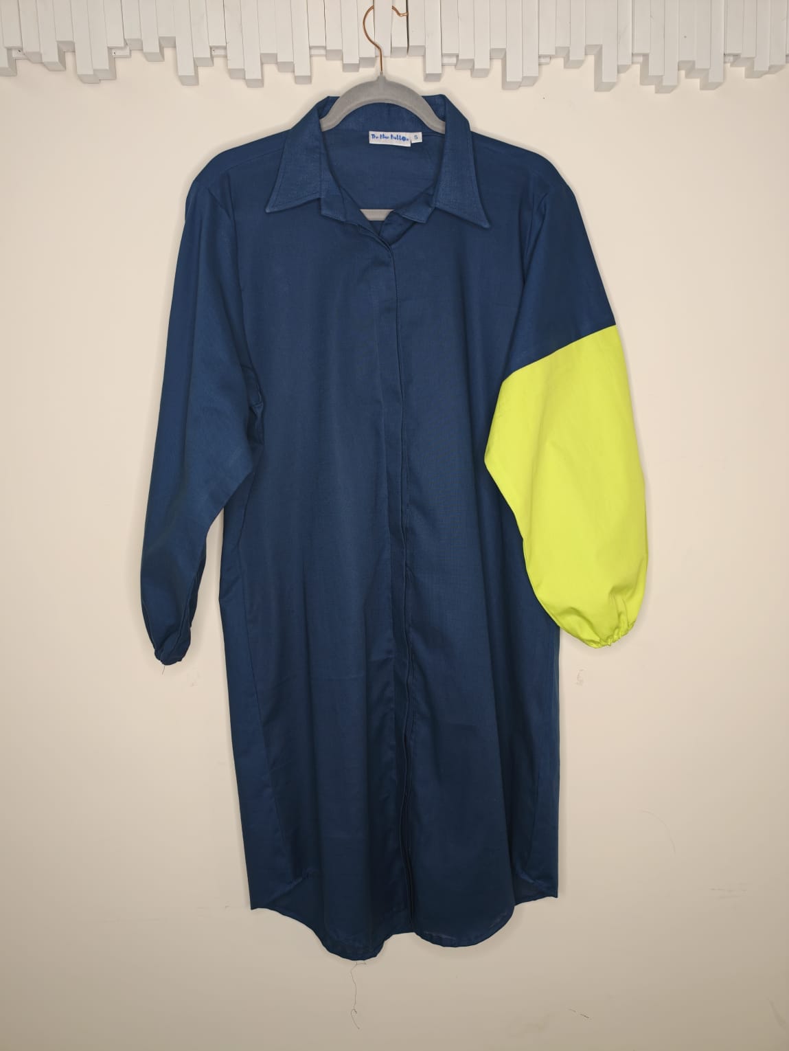 Contrast Shirt Dress
