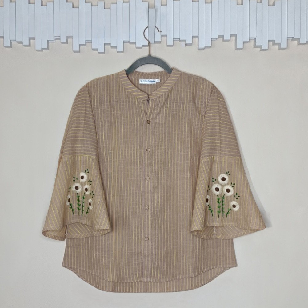 Hand Embroidery on sleeve