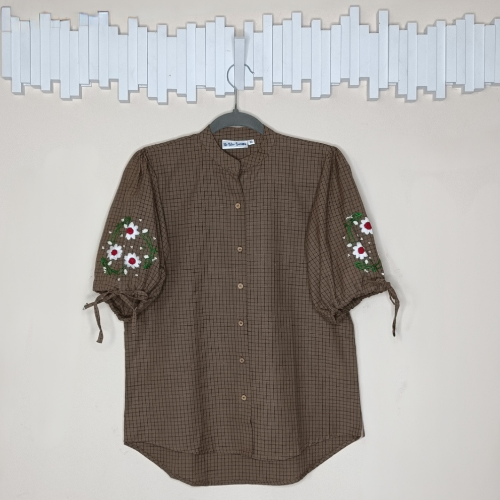 Hand Embroidery on sleeve