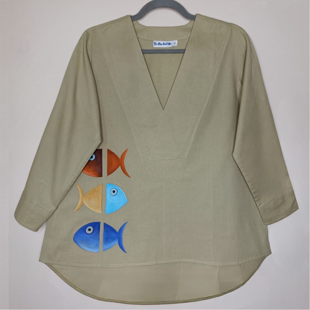 Fish Painted Top
