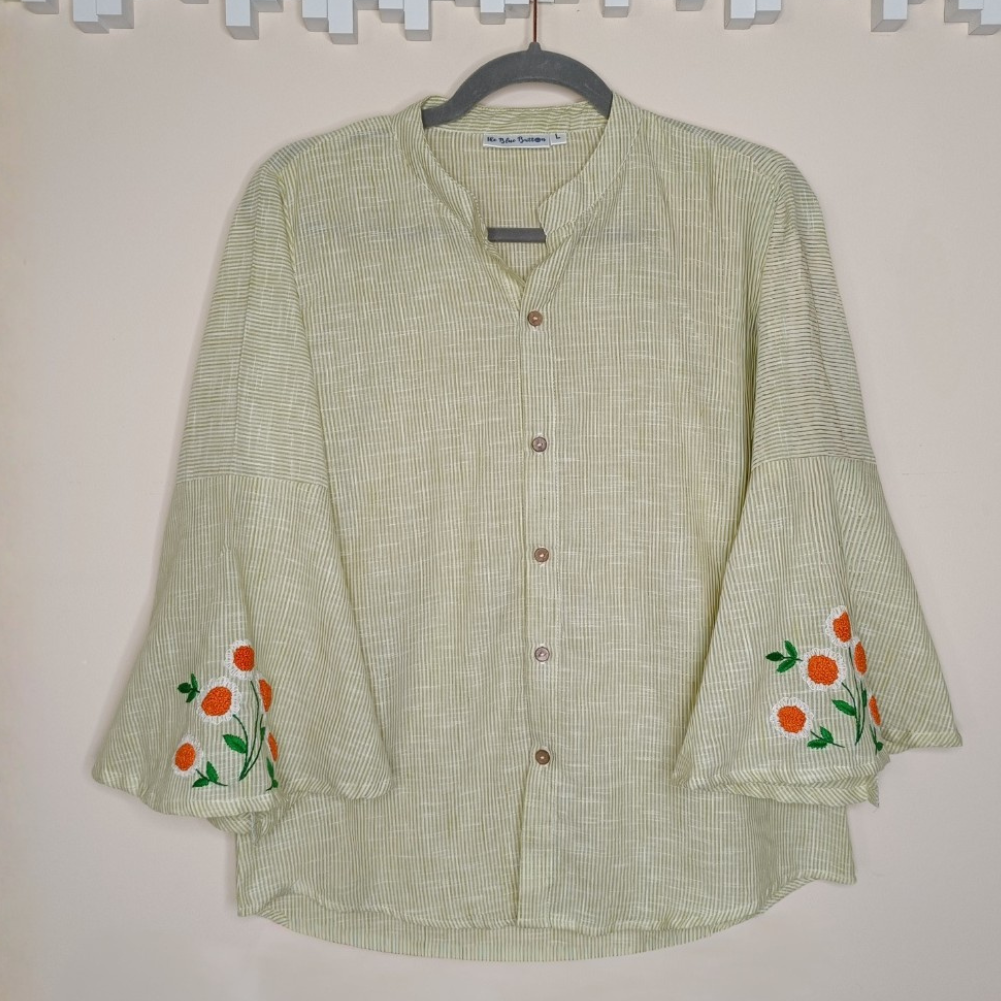 Hand Embroidery on sleeve