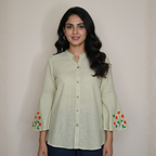 Hand Embroidery on sleeve