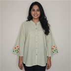 Hand Embroidery on sleeve