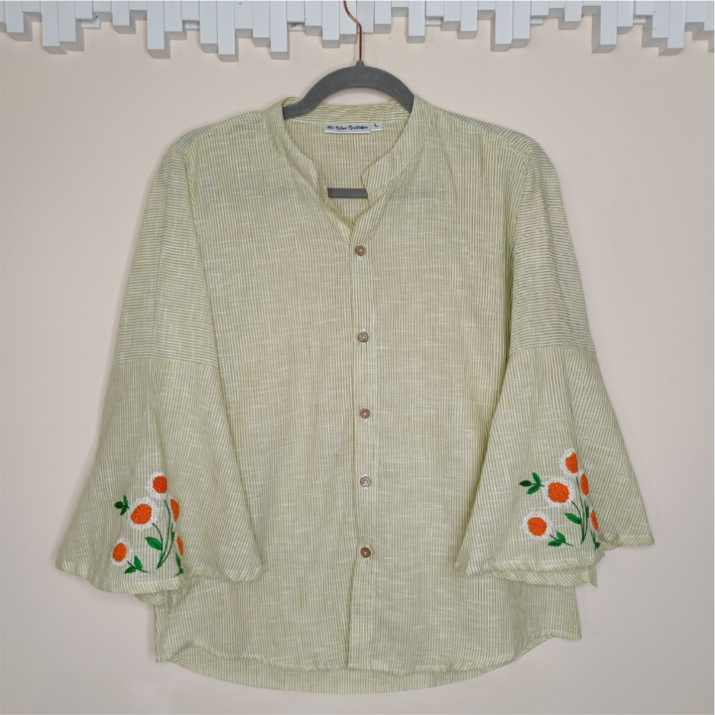 Hand Embroidery on sleeve