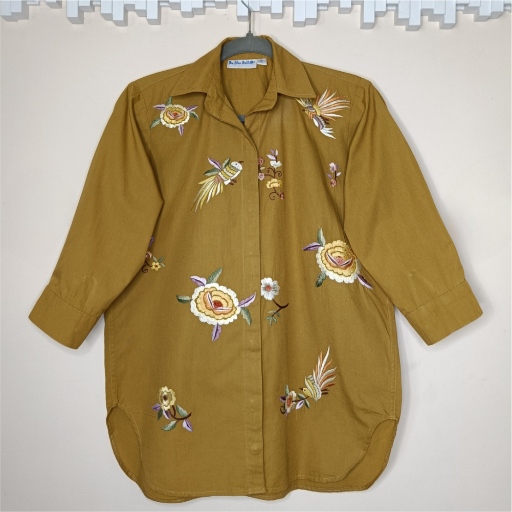 Bird & Flower Embroidery